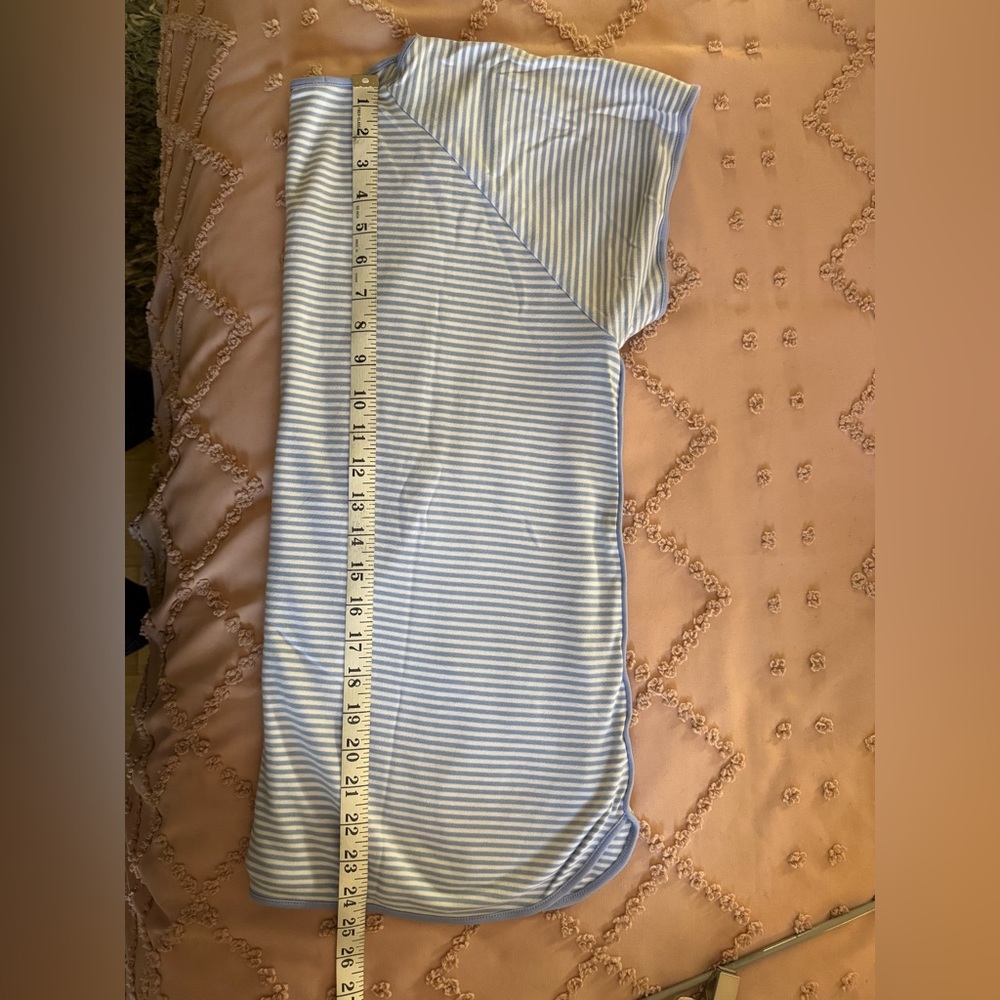 Striped Blue and White Lake pajama Top - Picture 4 of 5